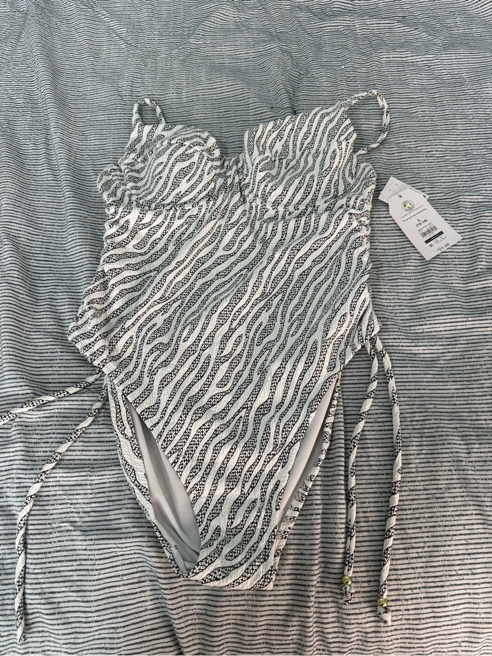 Women’s ' Black and White Zebra Print One-Piece Swimsuit
